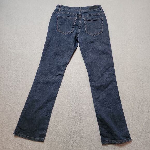 Liverpool Jeans Company Women's Sadie Straight Leg Jeans - Dark Blue Sz 10/30 - Picture 2 of 15